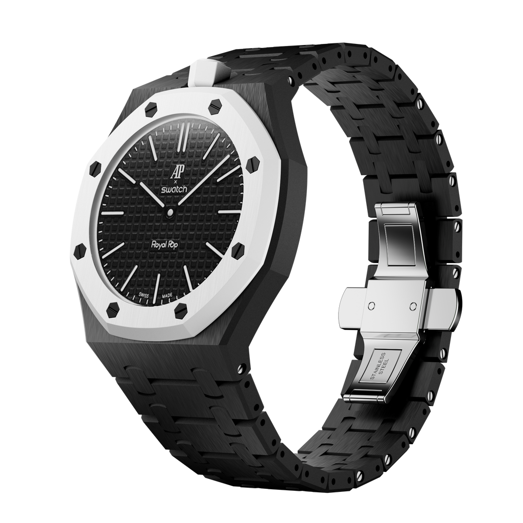 Bioceramic Bracelet Case For AP x Swatch Royal Pop Ocho Negro