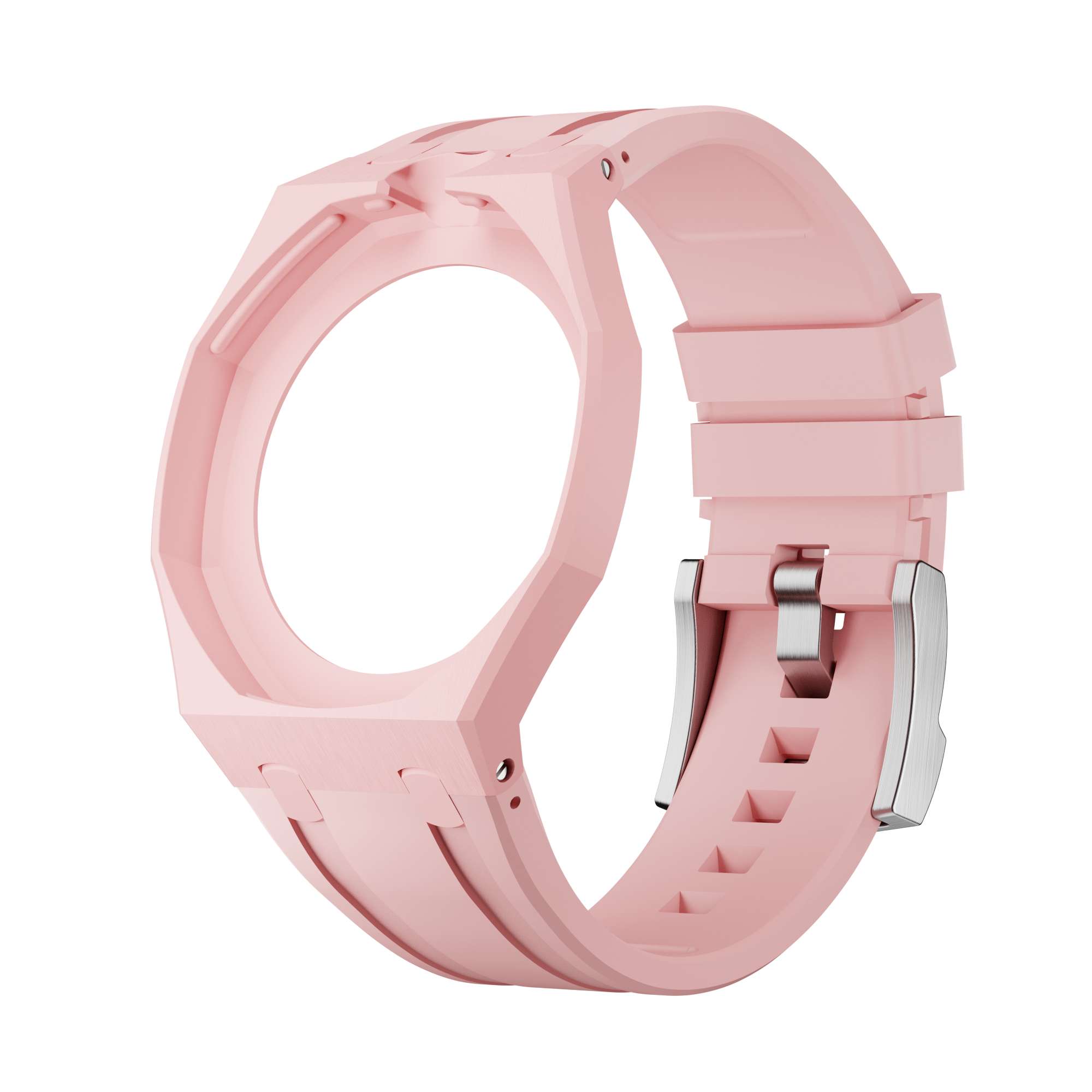 Bioceramic Rubber Strap Case  For AP x Swatch Royal Pop Otto Rosso