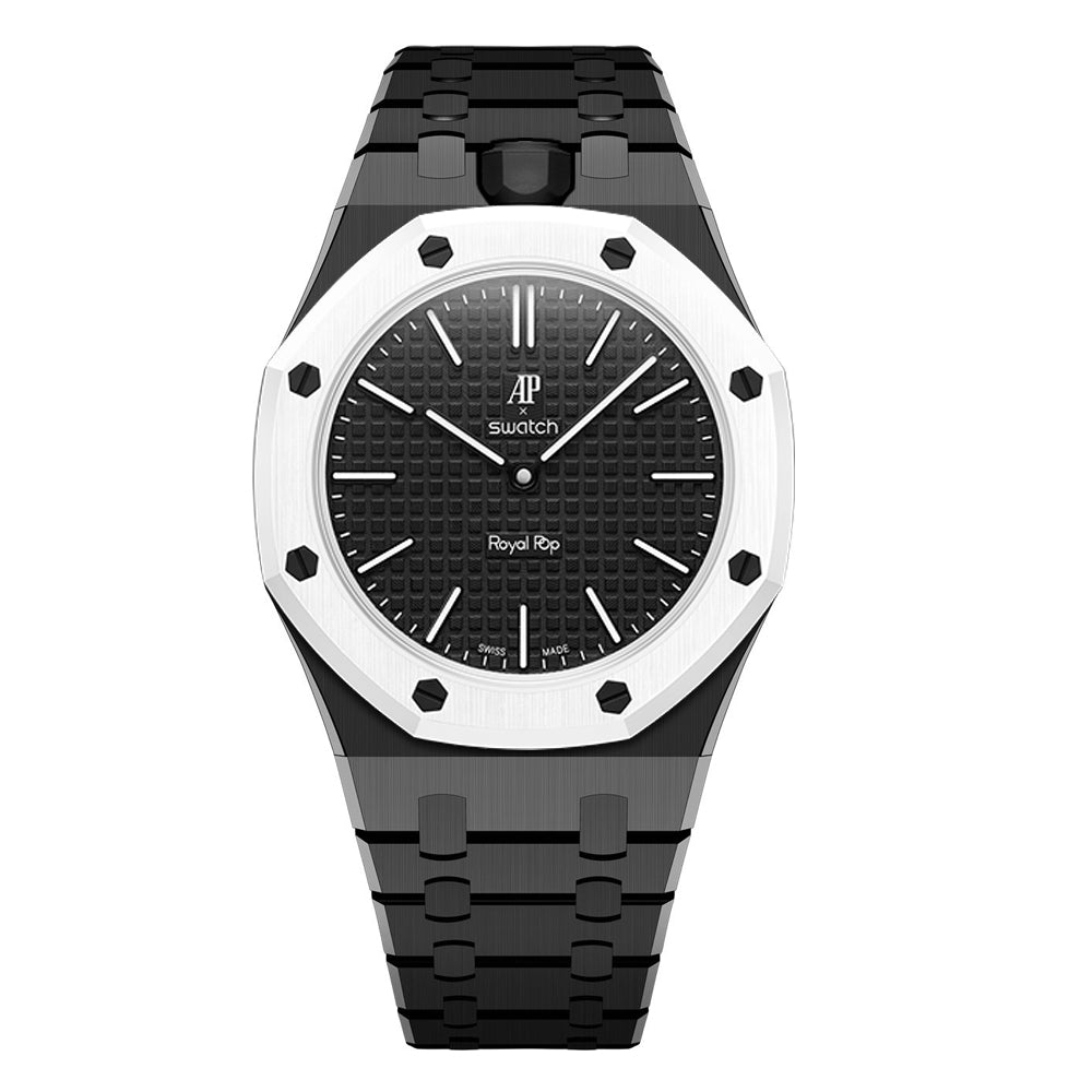 Bioceramic Bracelet Case For AP x Swatch Royal Pop Ocho Negro